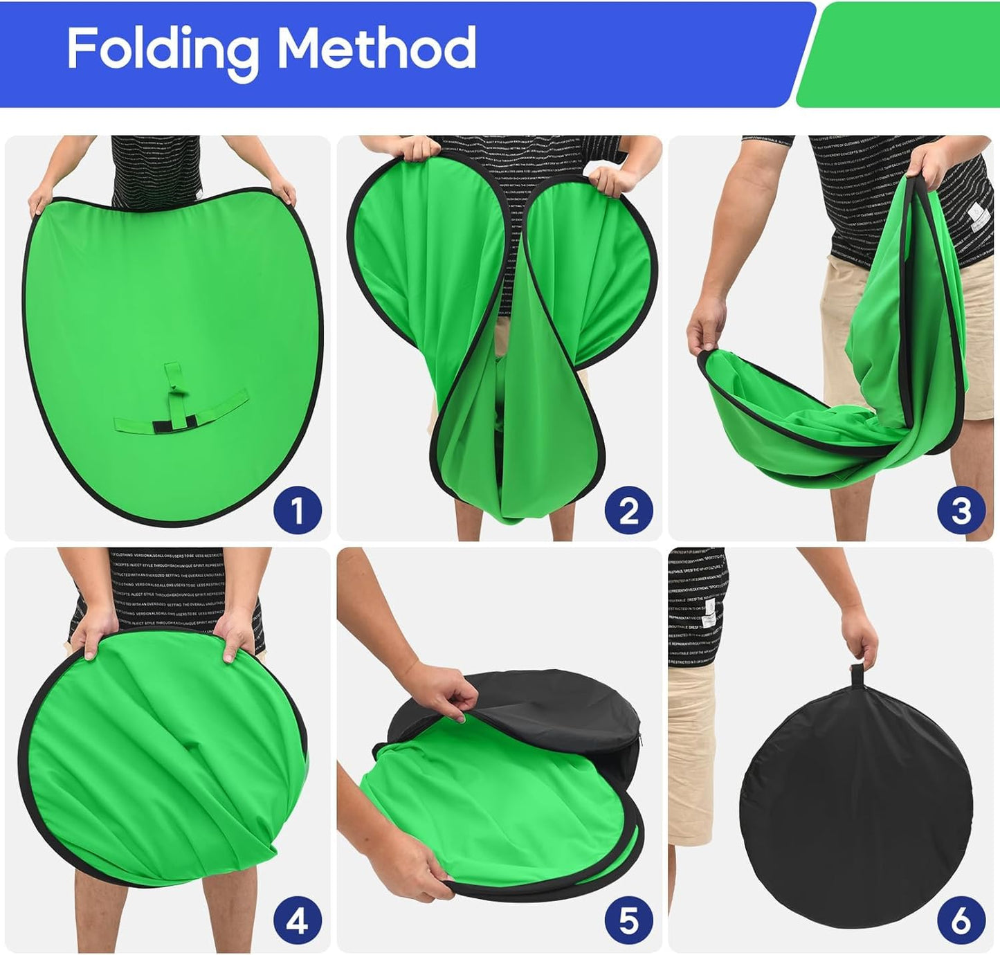 Portable Green Screen Chair, 57 in Greenscreen Backdrop with Stand Double Sided Foldable Green Background, Chroma Key, for Photography Streaming Gaming Photo Zoom Video Chats and Meeting