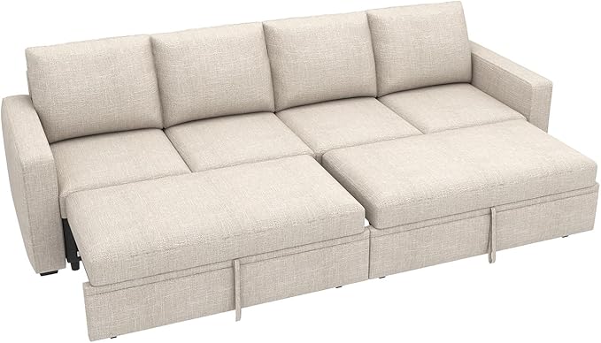 HONBAY Modular Sectional Sleeper Sofa Bed,