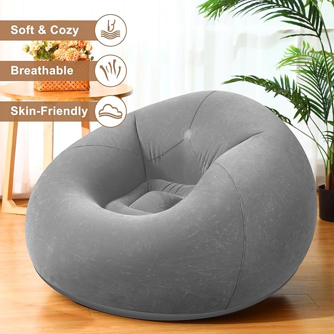 Realspring 6 9 12 Pcs Inflatable Bean Bag Chairs