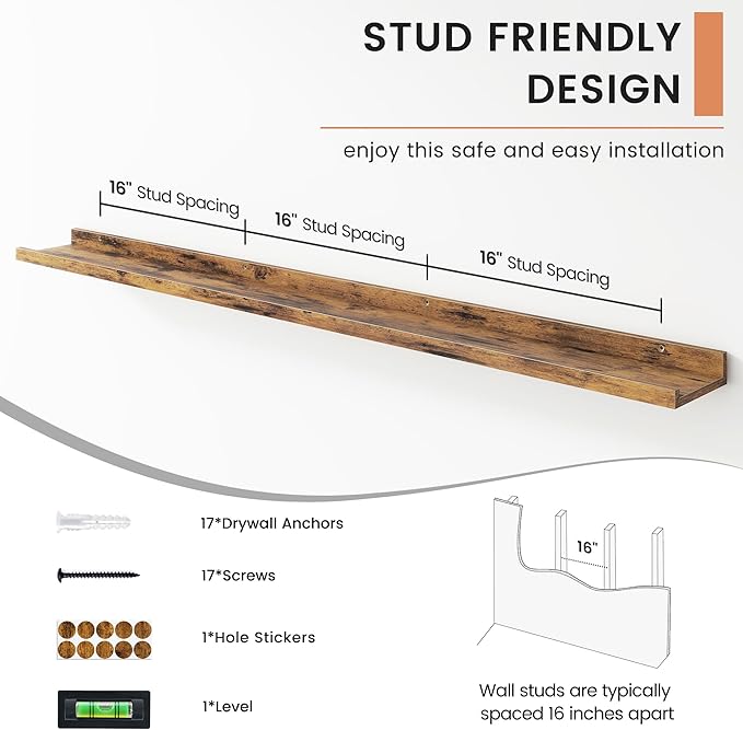 FLYJOE Floating Picture Ledge Shelves