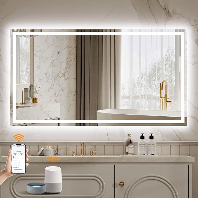 ENZE 28"x 48" Smart Lighted Bathroom Mirror