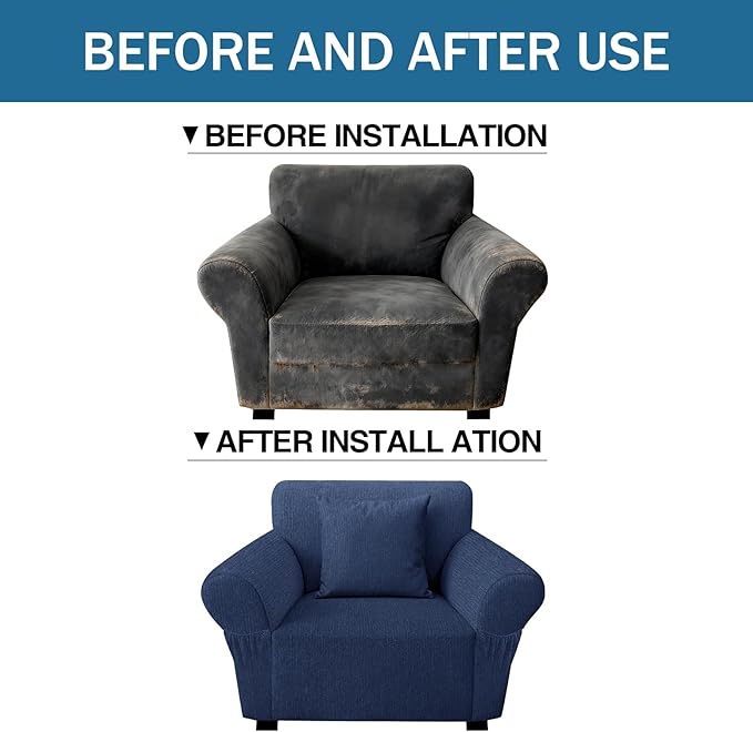 Armchair Slipcover with 1 Pillow Cover