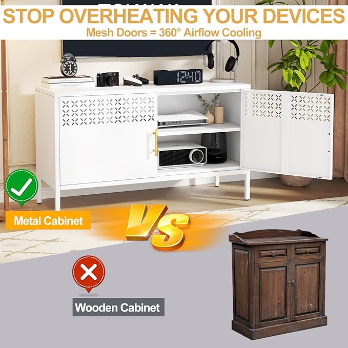 Tokawa Metal Storage Cabinet, 2-Door Short Locker Cabinets