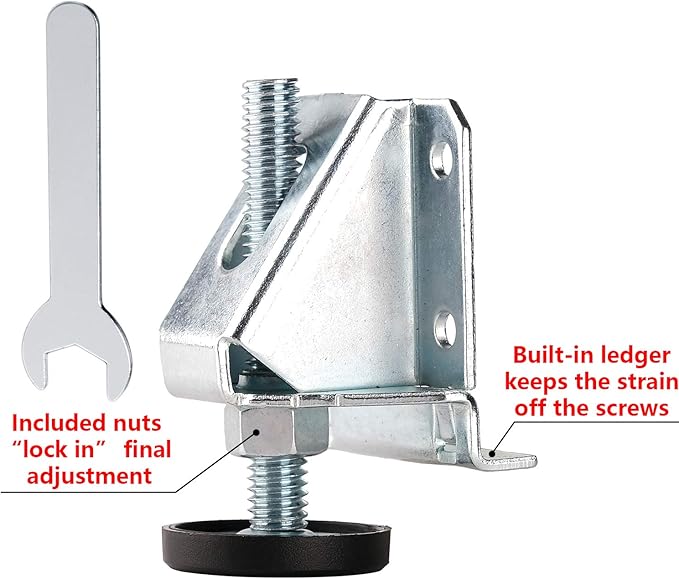 Anwenk Leveling Feet Heavy Duty Furniture Levelers Adjustable Table Leg Leveler