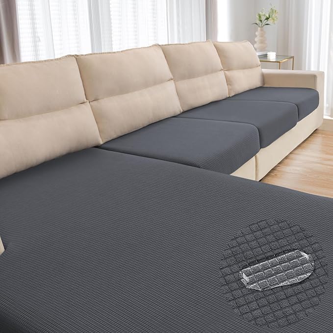 Water Repellent Couch Cushion Cover 3 Pieces Sofa Seat Cushion Covers, Stretch