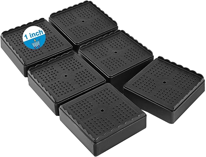 Bed Risers 1 inch, 2 inch, 3 inch, 4 inch Heavy Duty, Adjustable Furniture Riser