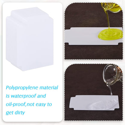 White Trading Card Plastic Divider Cards Sorting Tray Playing Separator Organizer Pages for Games Sports Supplies, 69 x 97 mm(100 Pieces)