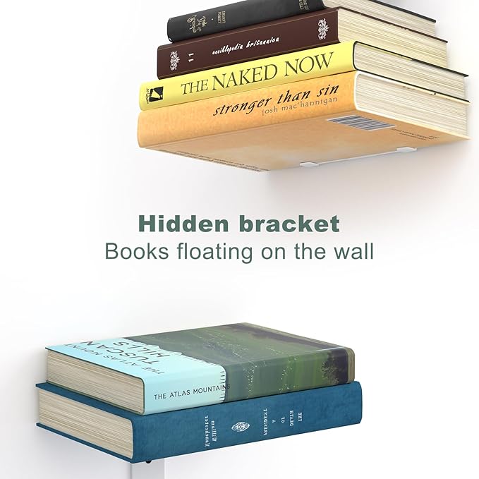 Mefirt Invisible Floating Bookshelves