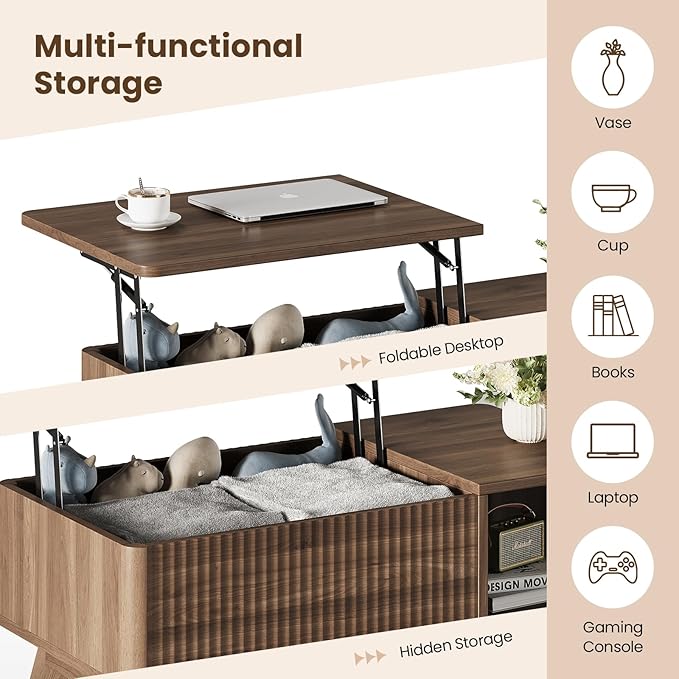 Wood Lift Top Coffee Table
