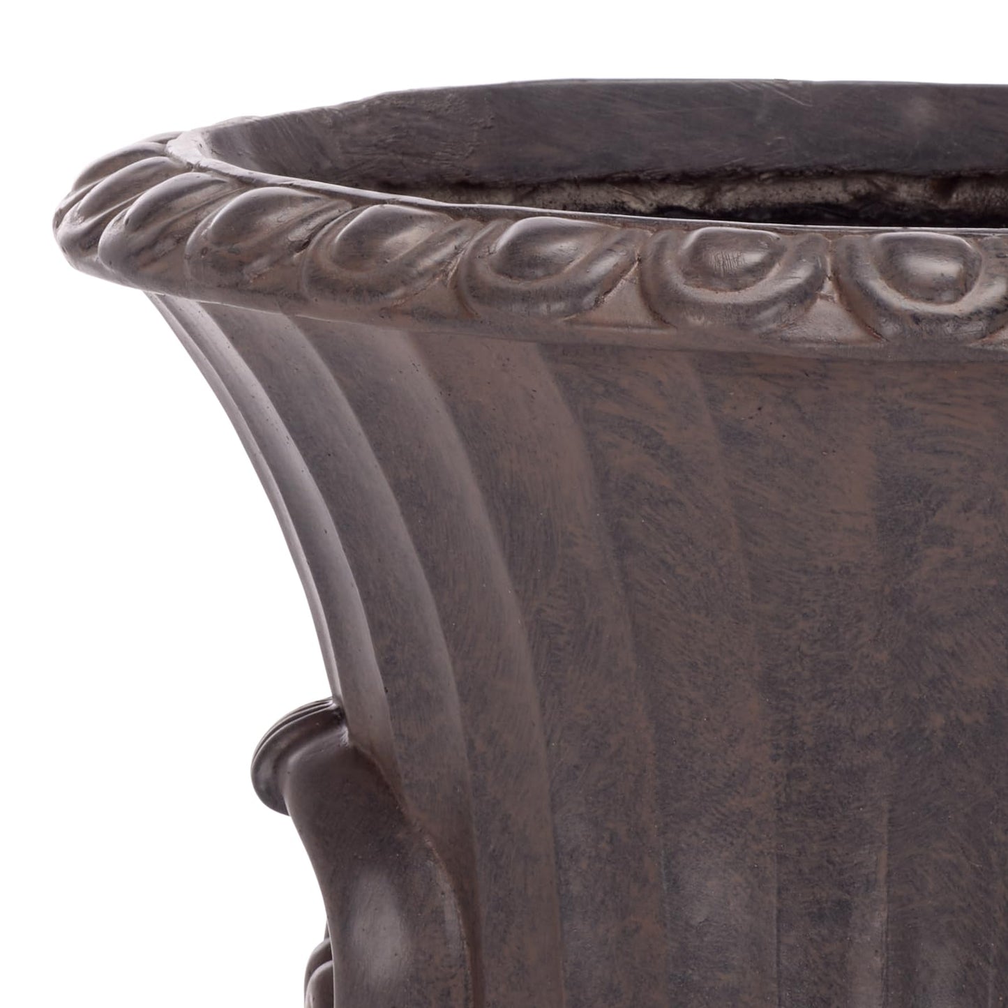 SAFAVIEH Outdoor - Arden Pedestal Planter Pot - Brown Magnesium Oxide Weather-Resistant Garden Urn with Drainage Hole for Patio, Porch & Entryway, 11" W x 11" D x 15.4" H (PAT5044B)