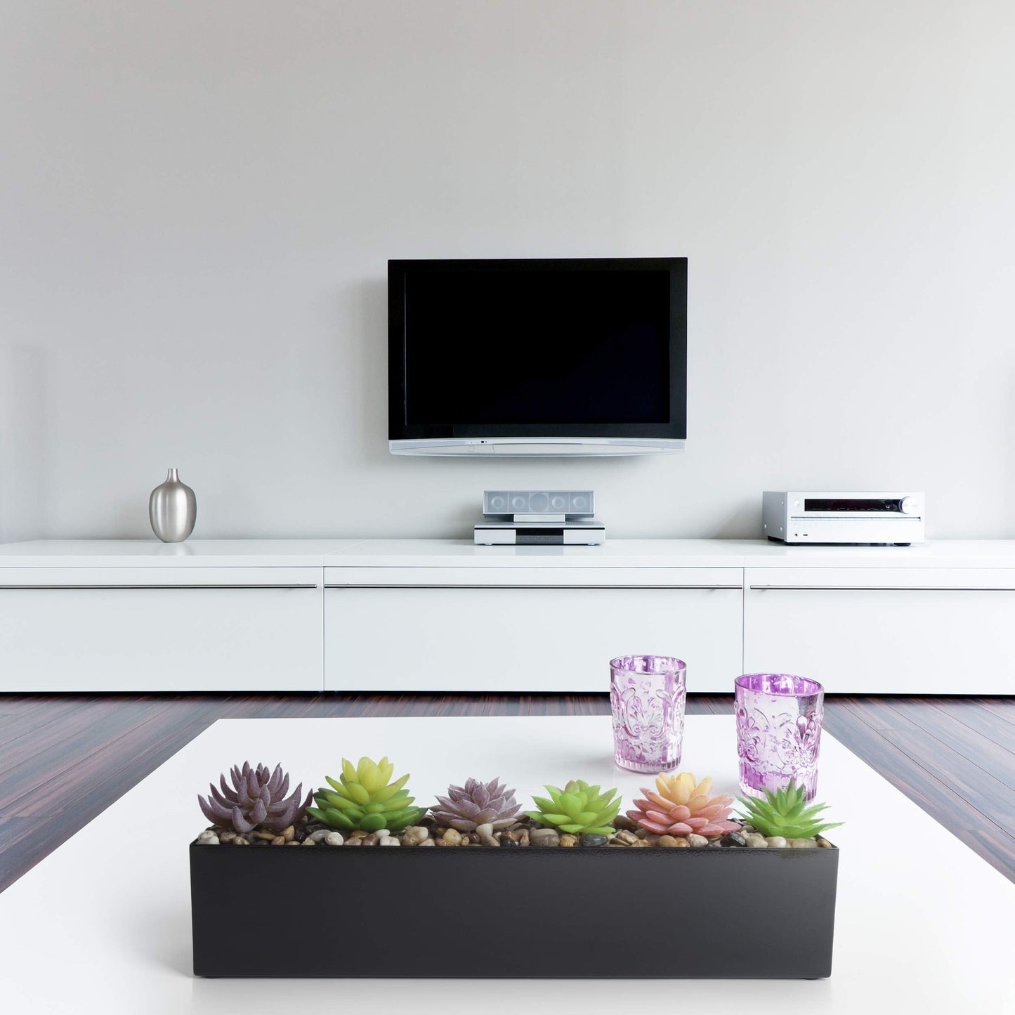 DR&Co Modern Black Trough Rectangular Planter, 16“ Metal Window Planter Box for Succulent, Small Rectangle Box for Desk or Windowsill, Stainless Steel, Great Gift Ideas for Women Men