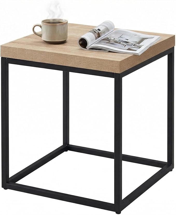 CENSI 18-Inch Natural Oak Accent End Table/Side Table