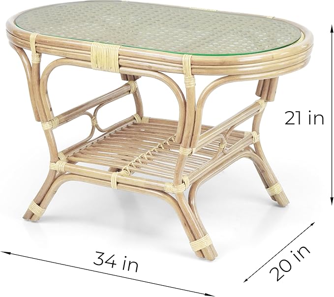 Malibu Lounge Set of 4: 2 Natural Rattan Wicker Chairs, Three-Seater Sofa and