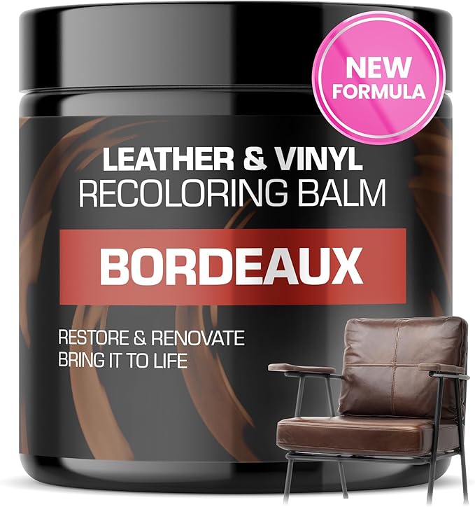 FORTIVO Leather Recoloring Balm, Color Restorer, Scratch Remover, Couch Paint