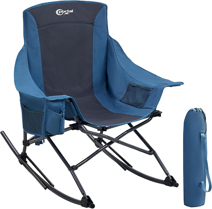 Portal Outdoor Rocking Chair Camping Folding Portable Rocker