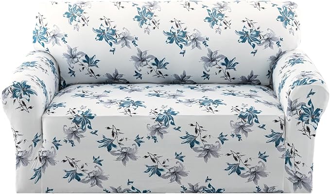 H.VERSAILTEX Floral Pattern Love Seat Covers