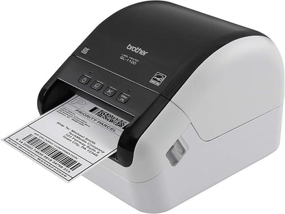 Brother Printer Fast, Compatible Label Printer (RQL1100 Renewed), Black, 4"