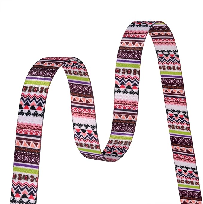 MarukoPet Dog Collar and Leash Set, Adjustable for Small Medium Large Dogs Puppy, Cute Design with Bohemia Floral Tribal Geometric Patterns Boys Girls Dog Collar(Pink Bohemia Set,XS)