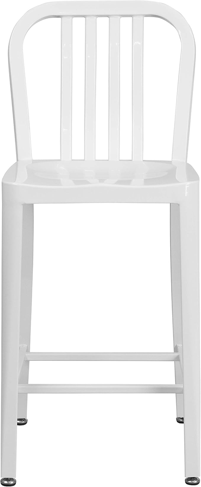 Flash Furniture Gael Commercial Grade 2 Pack 24" High White Metal