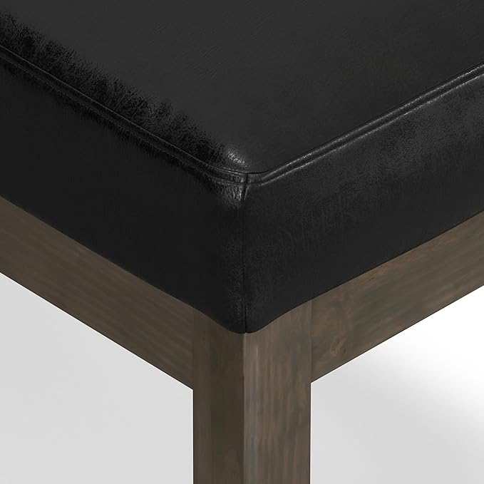 SIMPLIHOME Milltown Small Ottoman Bench