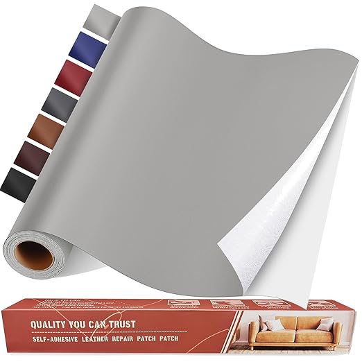 Self Adhesive Leather Repair Patch Kit, 31.4 in x 16 in Large Vinyl Leather