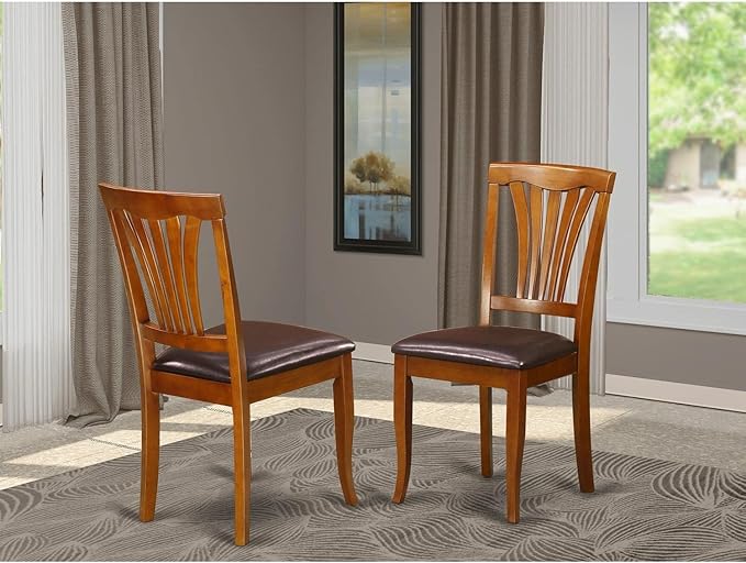 East West Furniture AVC-SBR-LC Avon Dining Chairs