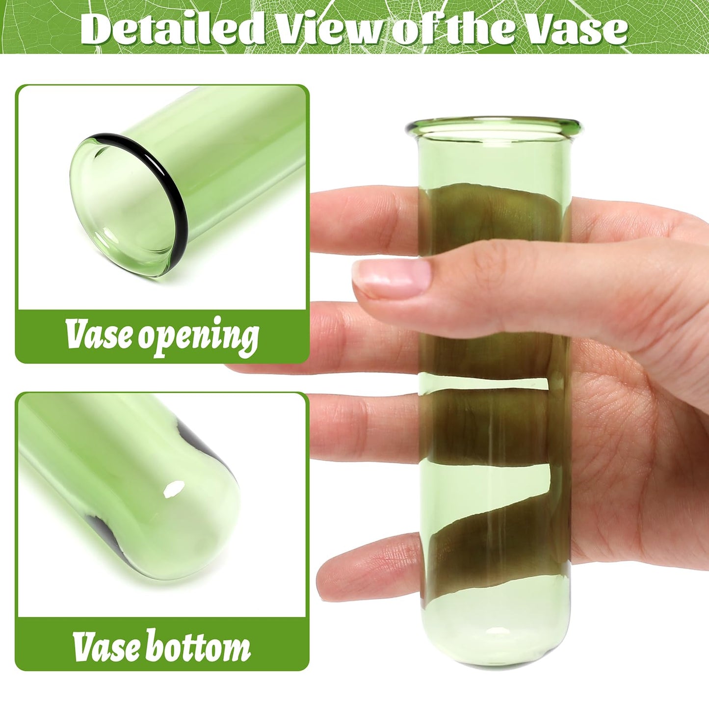 Glass Plant Propagation Station with 5 Test Tubes Colorful Planter Vase Birthday Gifts for Women in Wooden Stand