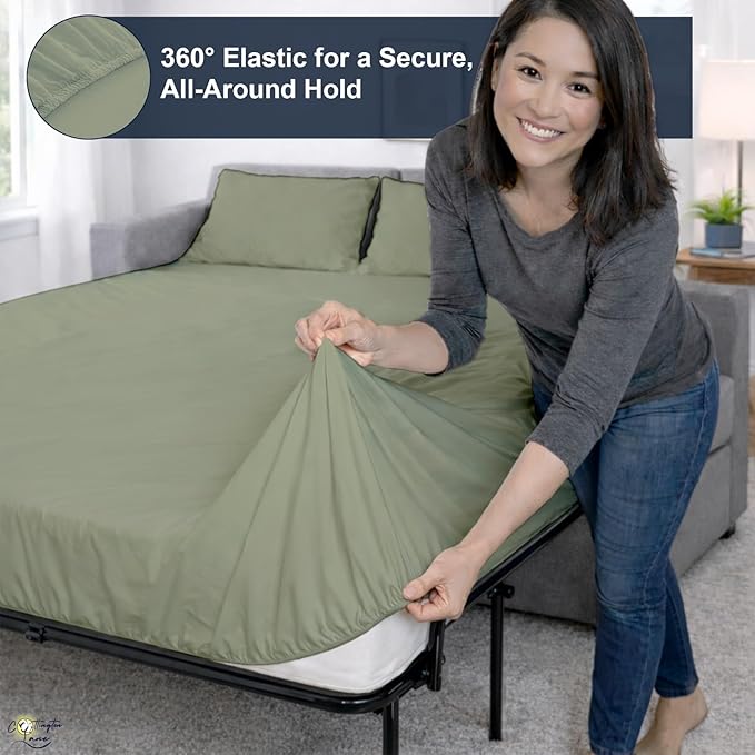 Cottington Lane Sleeper Sofa Sheets Full Size, 4 Piece Premium Quality 100%