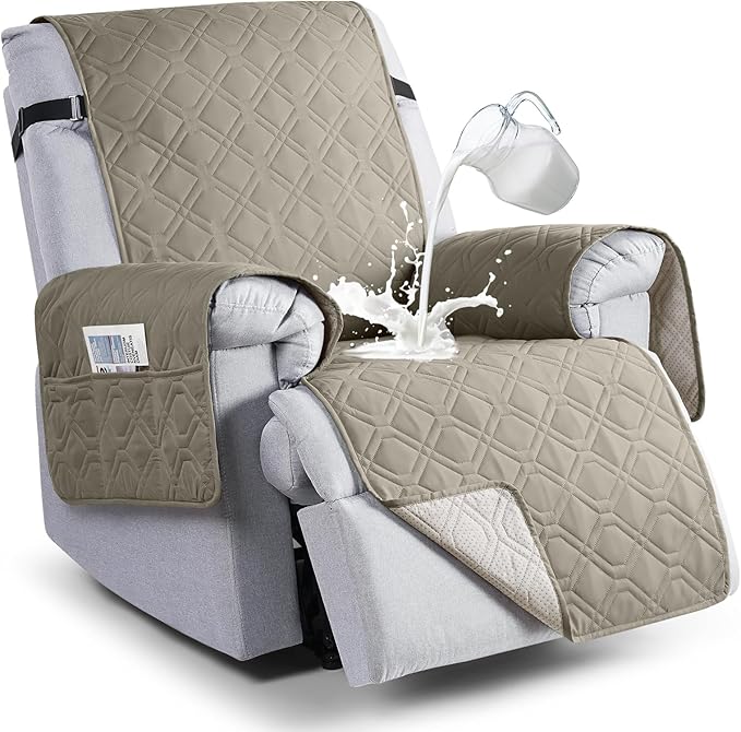 VANSOFY 100% Waterproof Recliner Chair Covers, Recliner Cover Non-Slip Dog