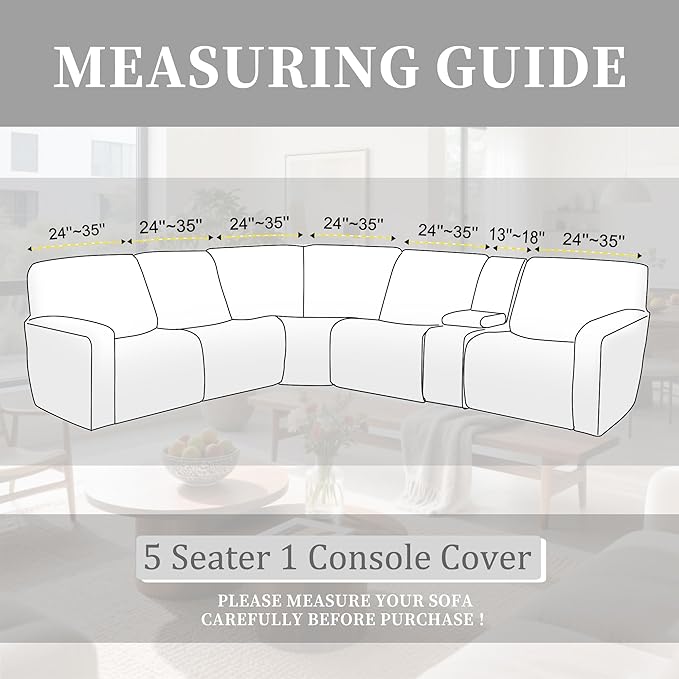 100% Waterproof Sectional Recliner Couch Covers