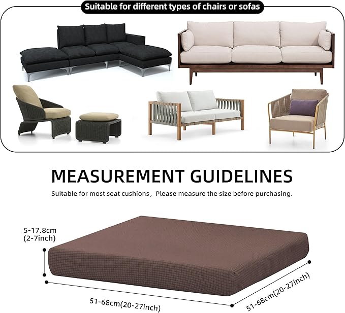 Outdoor Cushion Covers Set, Replacement