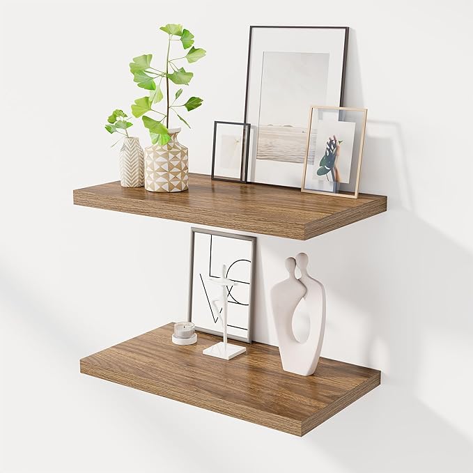 Dreamland 24" Floating Shelves for Wall, Wall-Mounted Shelves for Bedroom