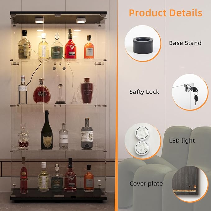 FANYUSHOW Glass Display Cabinet