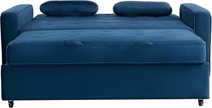 Serta Ainsley 72.6" Convertible Sleeper Sofa, Queen Size, Dreamcoil Comfort