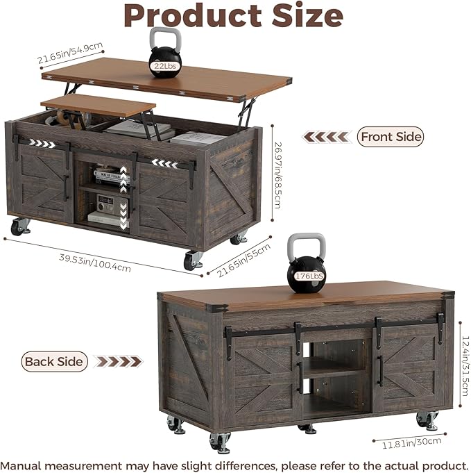 Turosur Lift Top Coffee Table