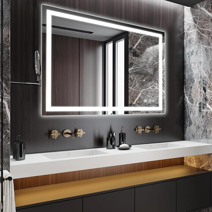 48" L x 36" W LED Bathroom Mirror