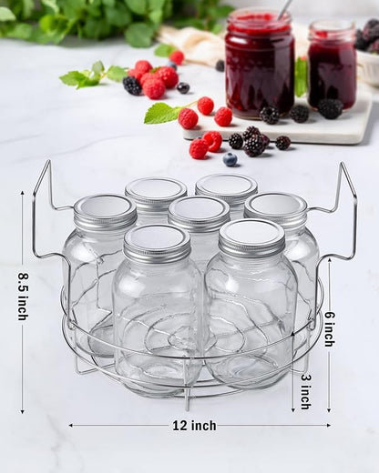 Cook N Home Water Bath Canner, 24 Quart Stainless Steel Stockpot | Large Pot with Stay-Cool Handles, Stockpot for Canning, Jars, Compatible with All Stovetops