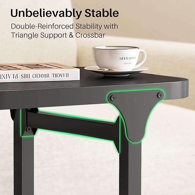 Kitstorack Height Adjustable End Table, Small Side Table