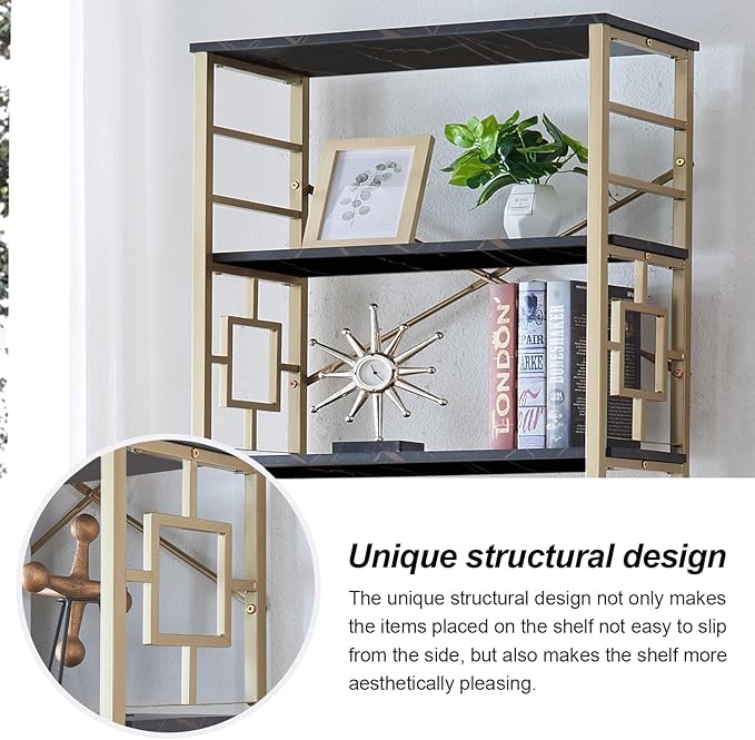 HOMISSUE Bookcase, 7-Tier Tall Bookshelf Metal Bookcase and Bookshelves