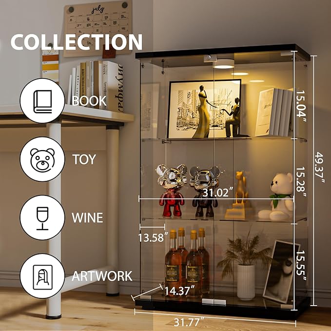 FANYUSHOW Glass Display Cabinet