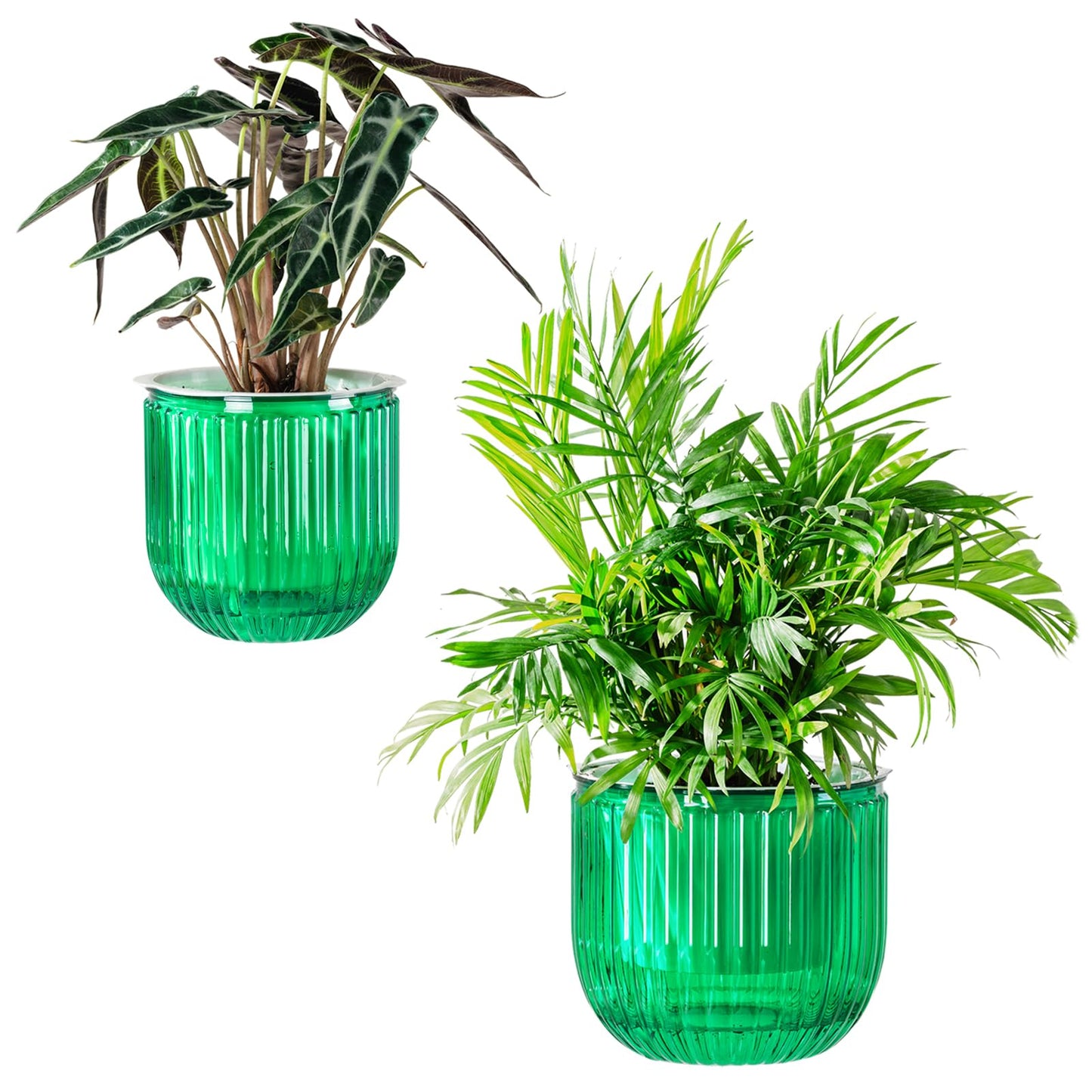 Melphoe Self Watering Pots for Indoor Plants, 6.5/5.3 Inch 2 Pack and 2Pack 7 inch Flower Pots
