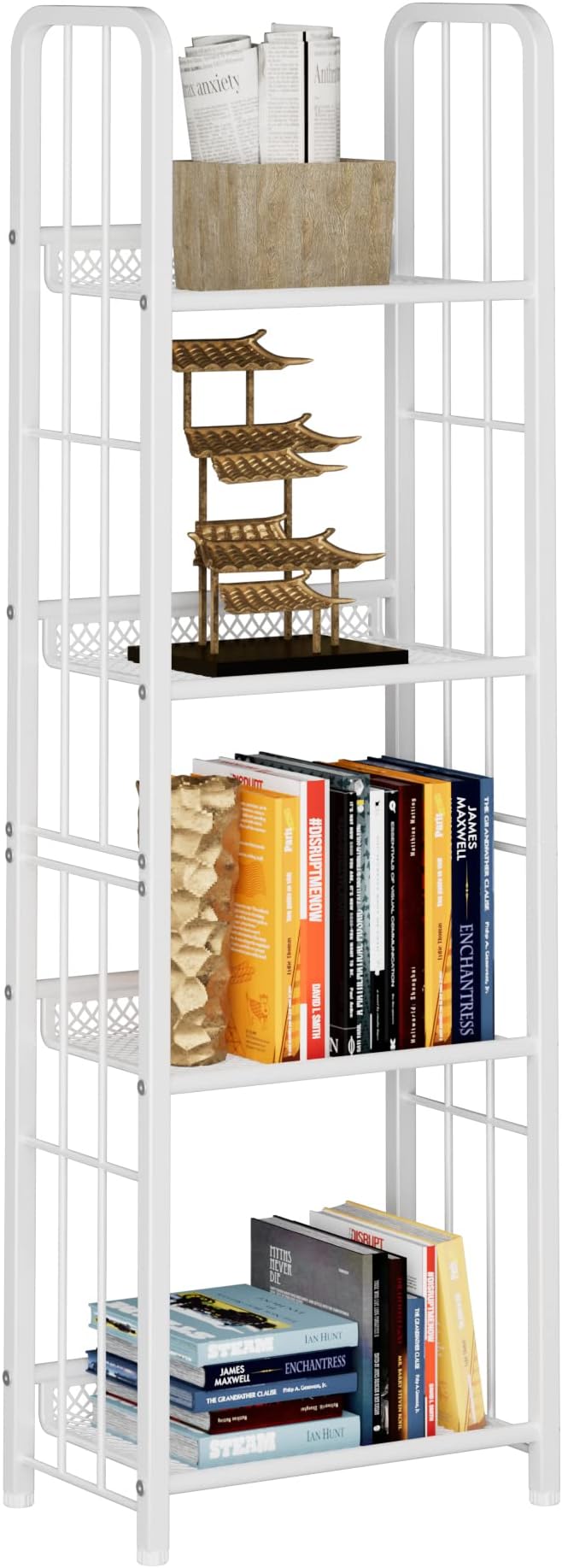 Bookshelf Storage Shelf Small Bookcase Freestanding Storage Stand