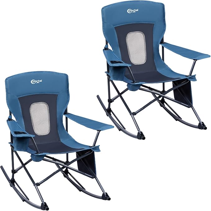 Portal Outdoor Rocking Chair Camping Folding Portable Rocker