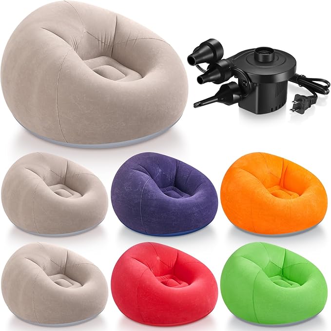 Realspring 6 9 12 Pcs Inflatable Bean Bag Chairs
