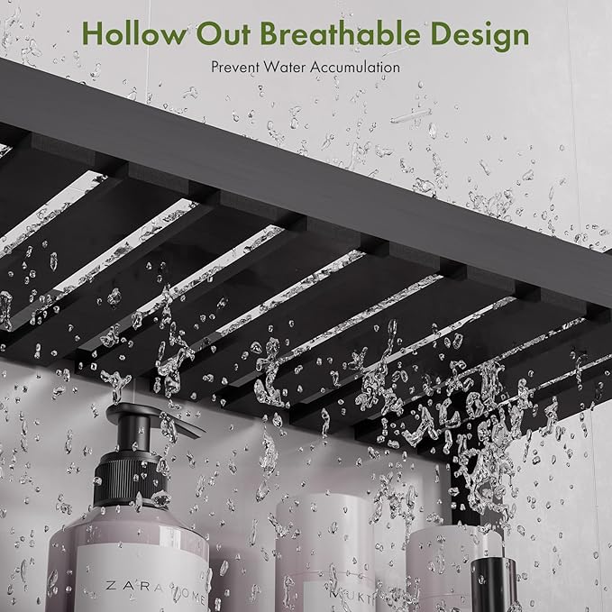 AmazerBath Bamboo Over The Toilet Storage Shelf