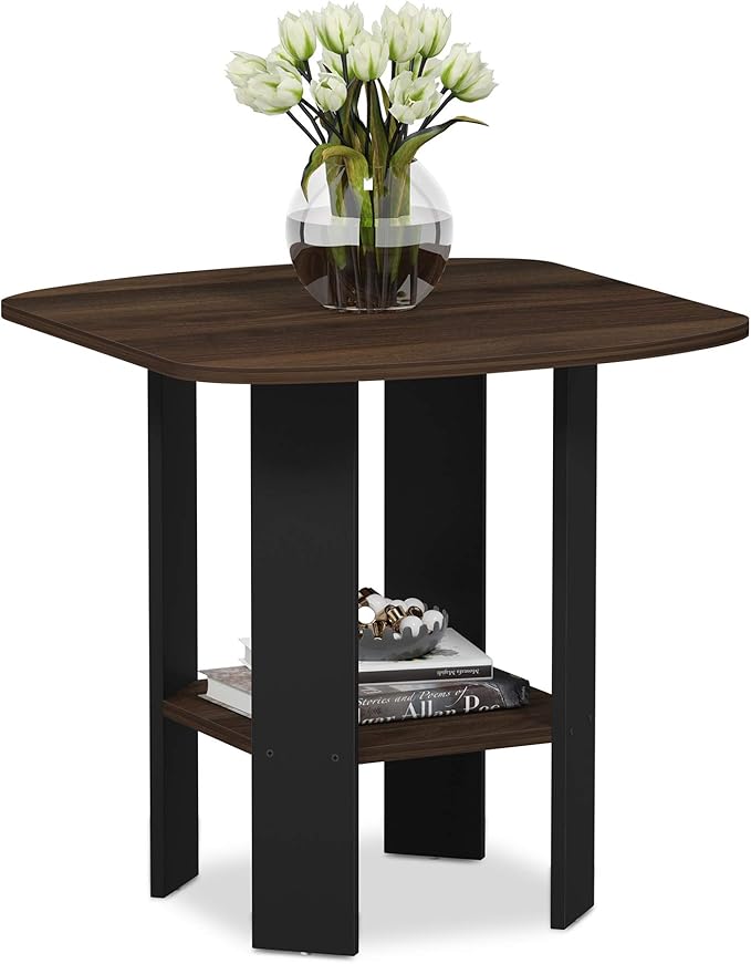 Furinno SIMPLE DESIGN Side Table, 2-Tier Modern End Table