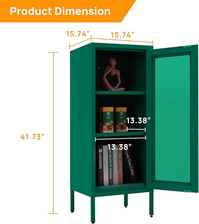 Slim Metal Storage Cabinet