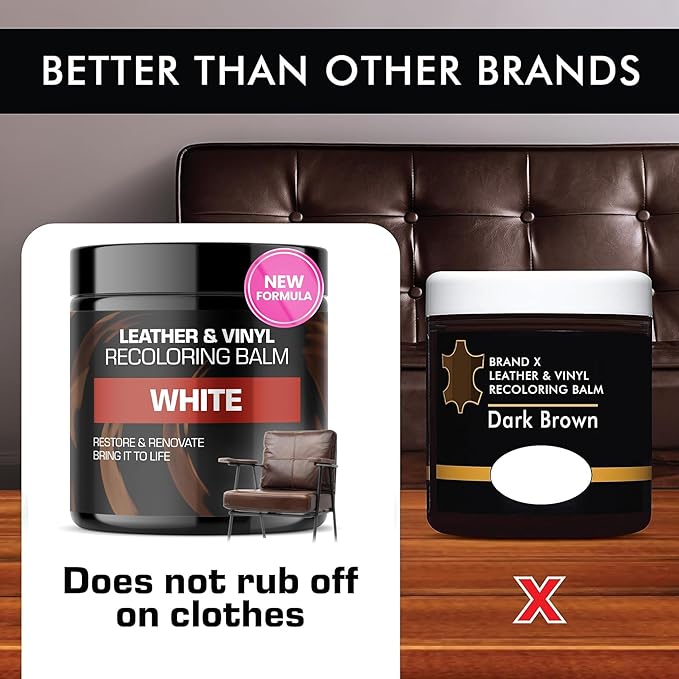 FORTIVO Leather Recoloring Balm, Leather Repair Kit