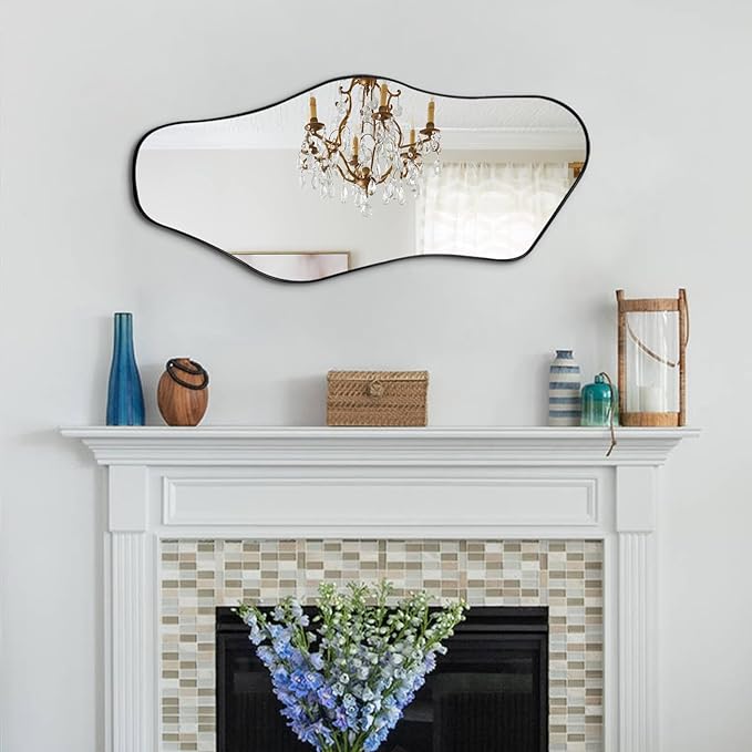 Irregular Wall Mirror, Modern Organic Shaped Mirrors