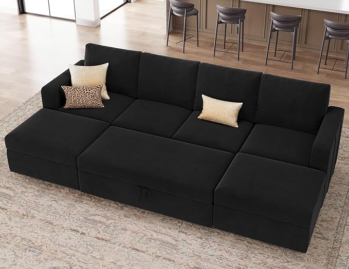 Belffin Modular Sectional Sleeper Sofa Bed